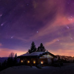 Winter Night Landscape Photoshop Tutorial