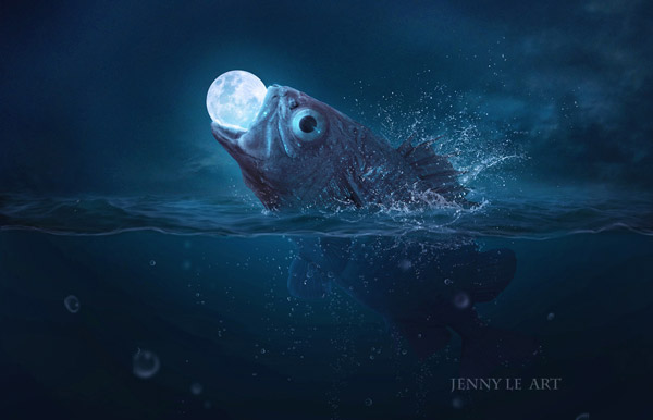 Fish Eats Moon by Jenny Le