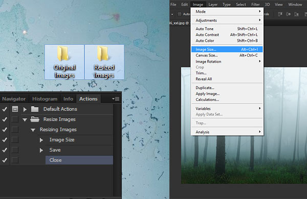 How to Resize Multiple Images Using Photoshop Actions