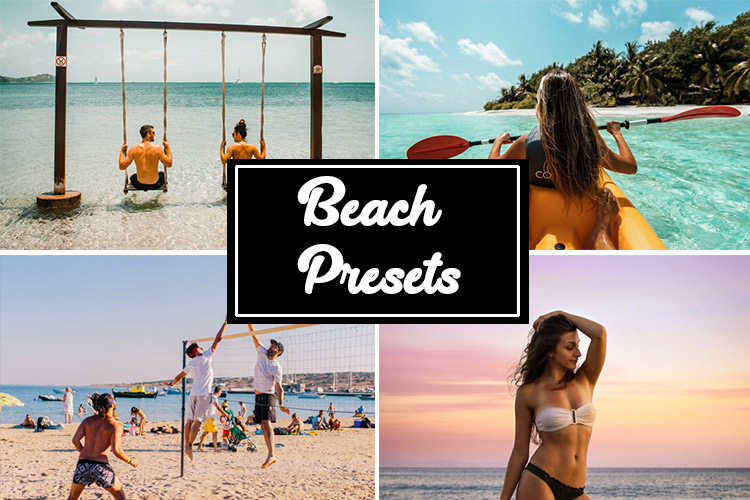 Free Beach Lightroom Presets PSD Stack