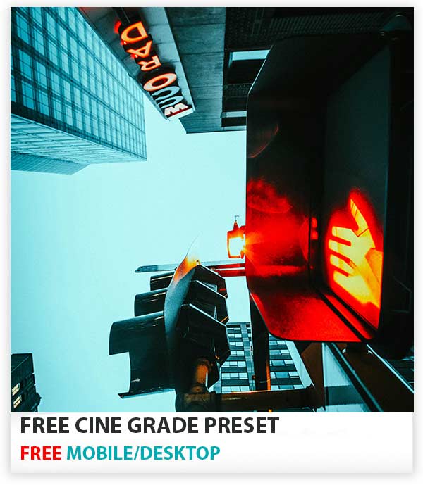 Free Cine Grade Lightroom Preset