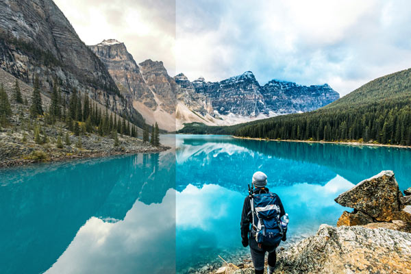 Lake Lightroom Preset before and after comparison