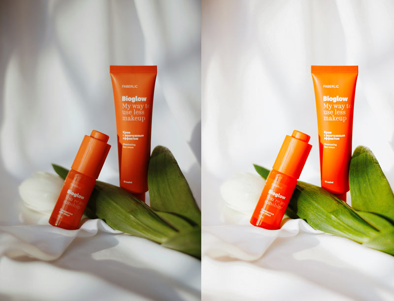 Beauty Drape Lightroom Preset before and after comparison