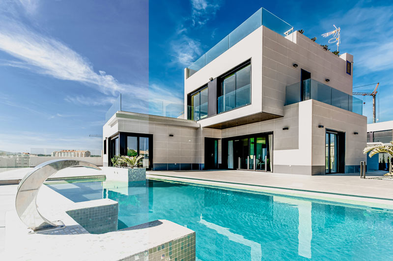 HDR Pro Real Estate Lightroom Preset before and after comparison