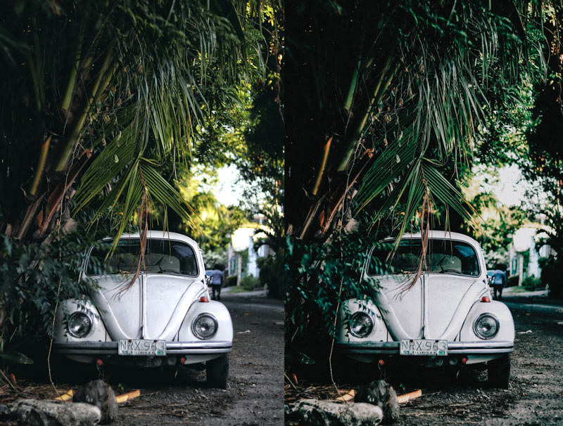 Deep Shade Lightroom Preset before and after comparison