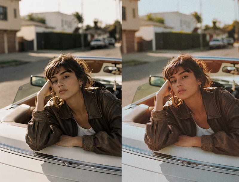 Retro Fade Lightroom Preset before and after comparison