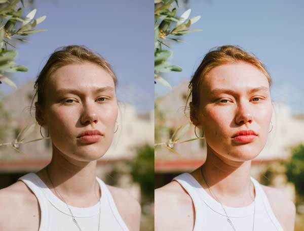 Free-Olive-Sun-Preset-Before-after